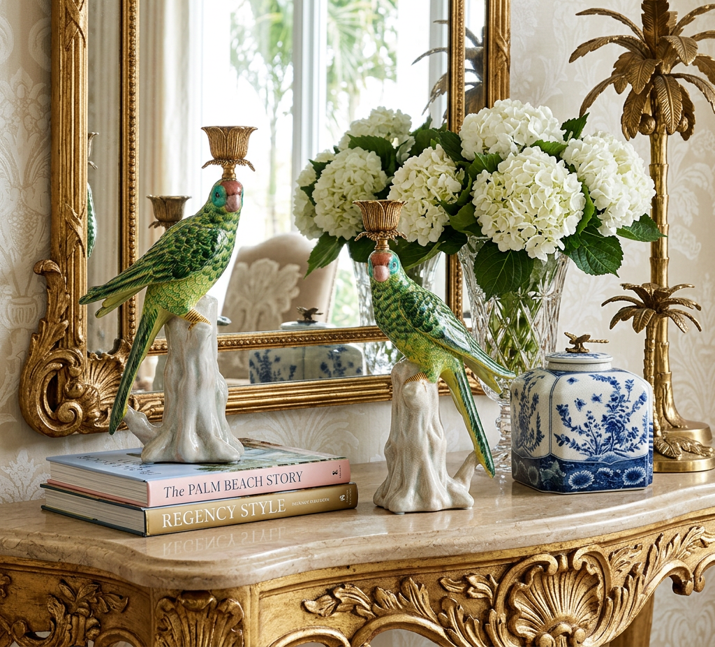 Blue and White Decorative Porcelain Jar