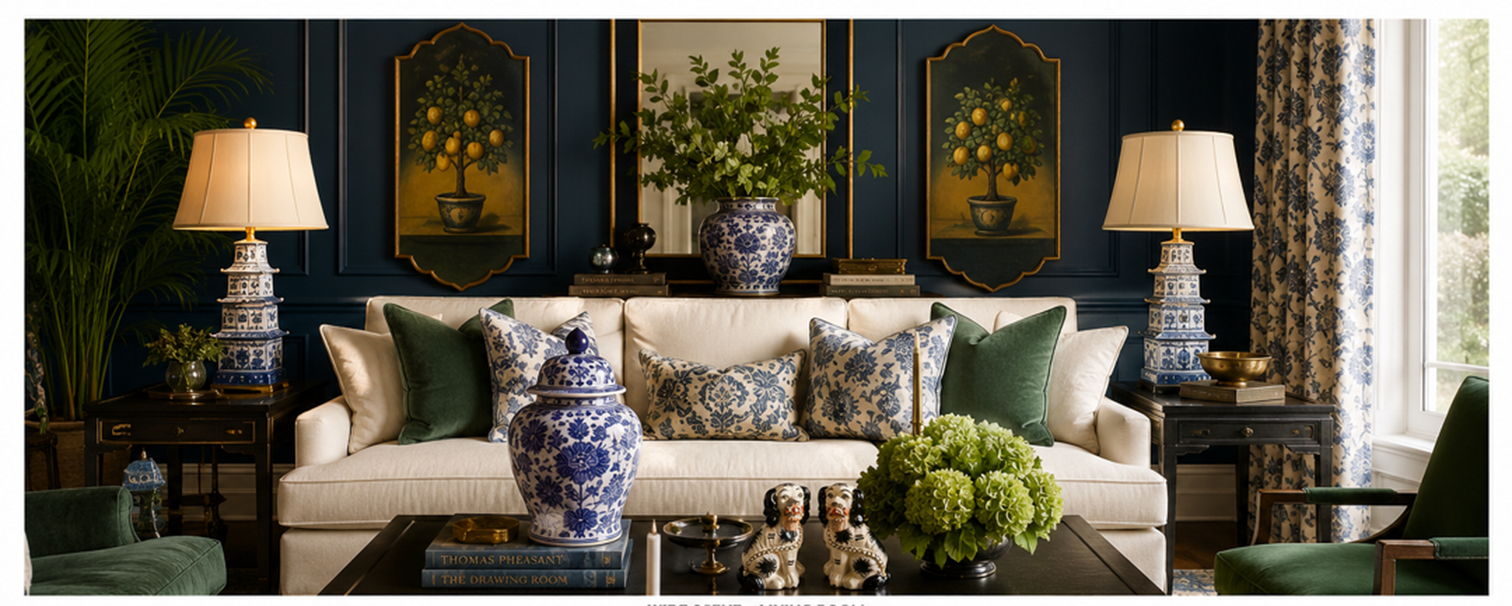 Pagoda Porcelain Table Lamp