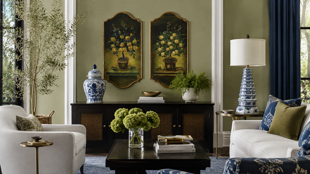 Lemon Tree Wall Panel Pair 18x36 Inches
