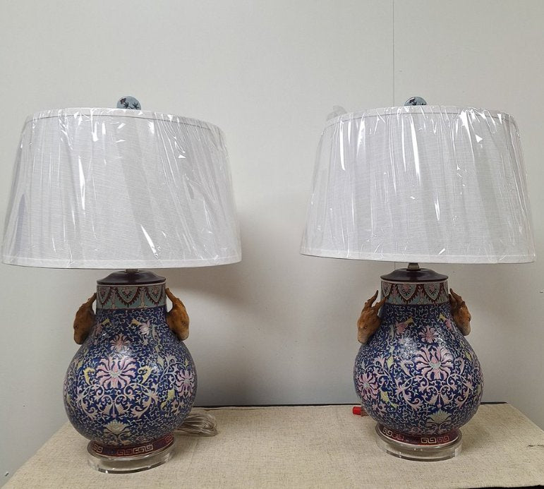 Decorative Porcelain cloisonné Table Lamps