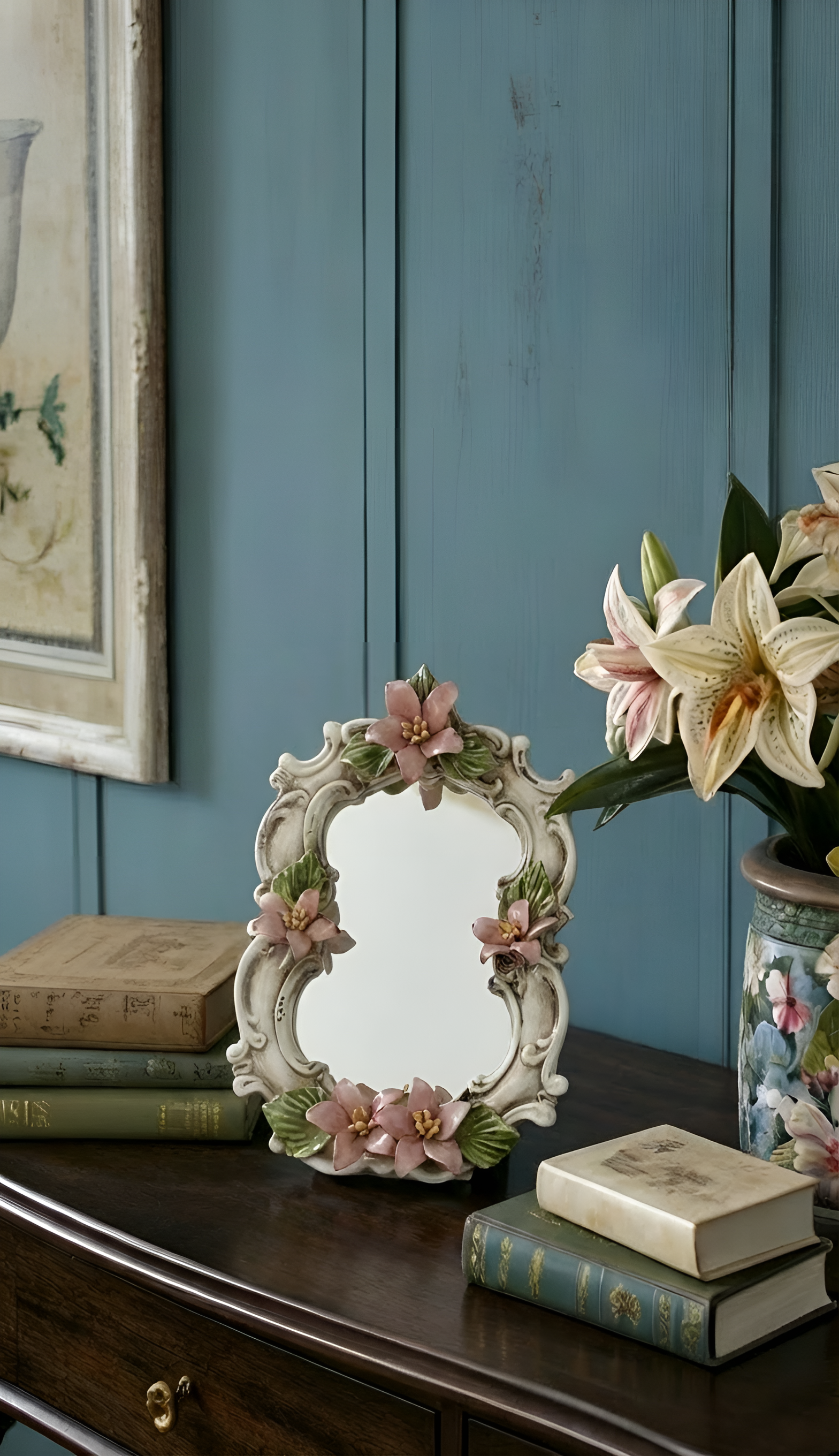 https://chairish-prod.freetls.fastly.net/image/product/master/db7b7d6c-a489-4391-a0d4-c50984b9a350/vintage-capodimonte-italy-porcelain-floral-vanity-mirror-pink-flowers-145-3789